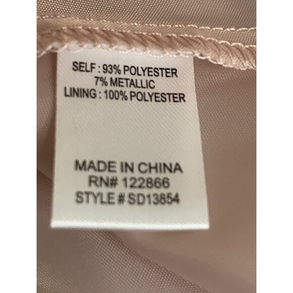 Girls Youth Zunie Pink Jacquard Dress Fit & Flare Size 7 Metallic NWOT 7113 - Picture 9 of 12